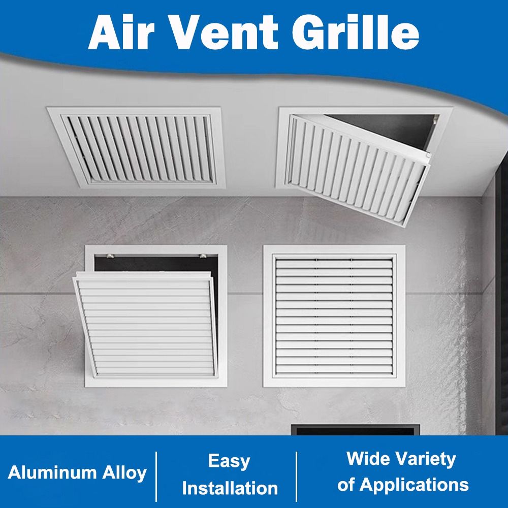 Ventilation Grille Aluminum - Neues Aluminium-Lüftungsgitter Weißes Quadratisches Giebelgitter mit