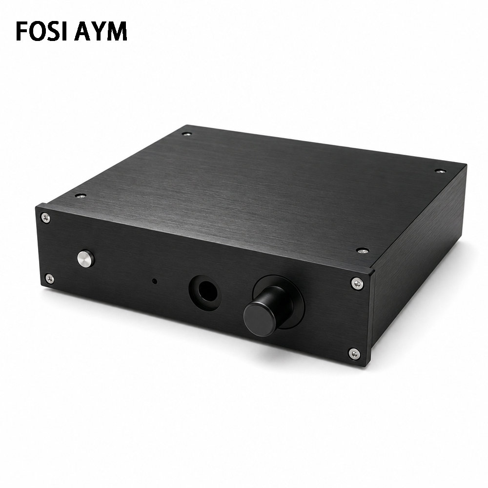 Speaker Enclosure - 220x52x191mm FOSI AYM Voll-Aluminium-Kopfhörerverstärker-Gehäuse DIY HiFi-Kopfhörerverstärker-Chassis