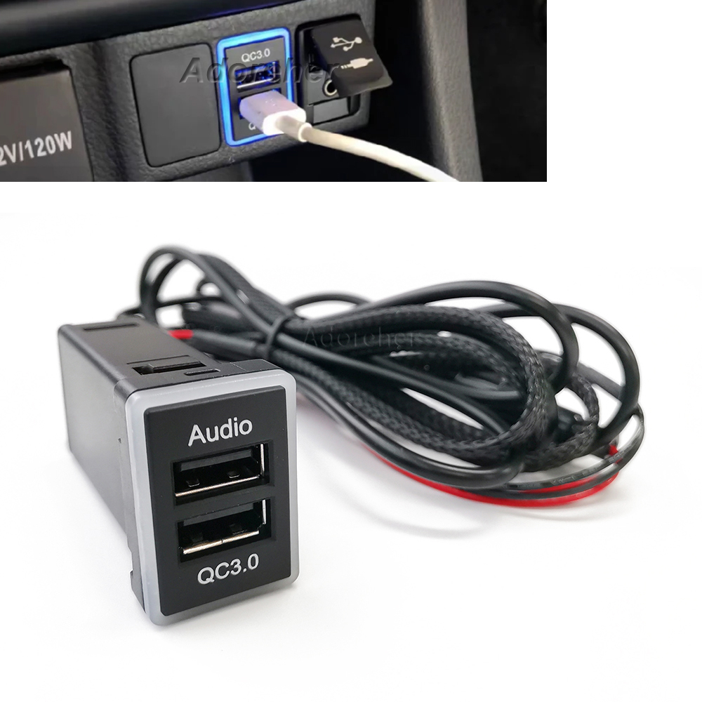 Audio Interface - 1 Stück Schnelles Autoladegerät Audio QC3.0