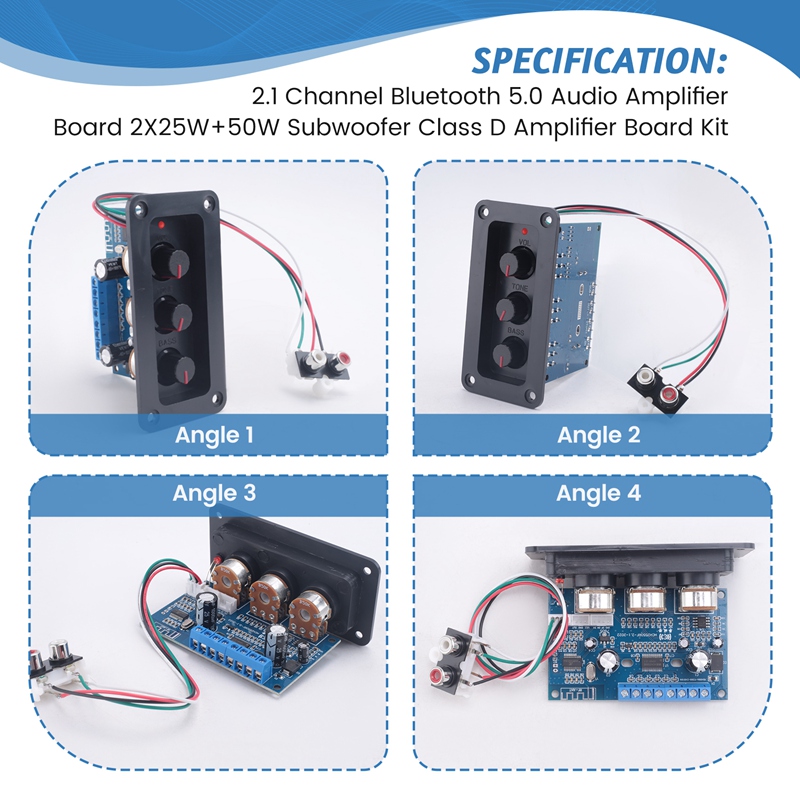 2.1-Kanal Bluetooth 5.0 Audio- – Class D Amplifier Bewertung und Preis