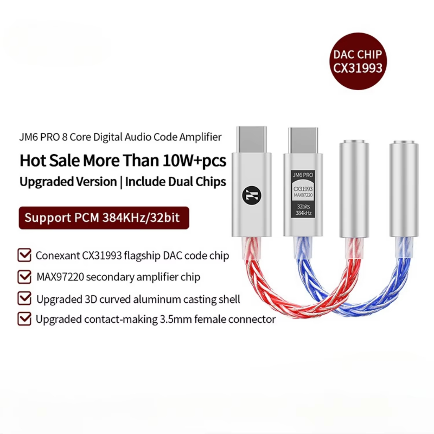 JCALLY JM6 Pro Typ-C auf 3,5mm – Audio Dac Bewertung und Preis