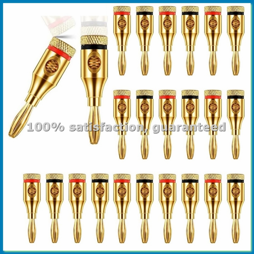 24 Stück 4mm Vergoldete Musik- – Banana Plug Bewertung und Preis